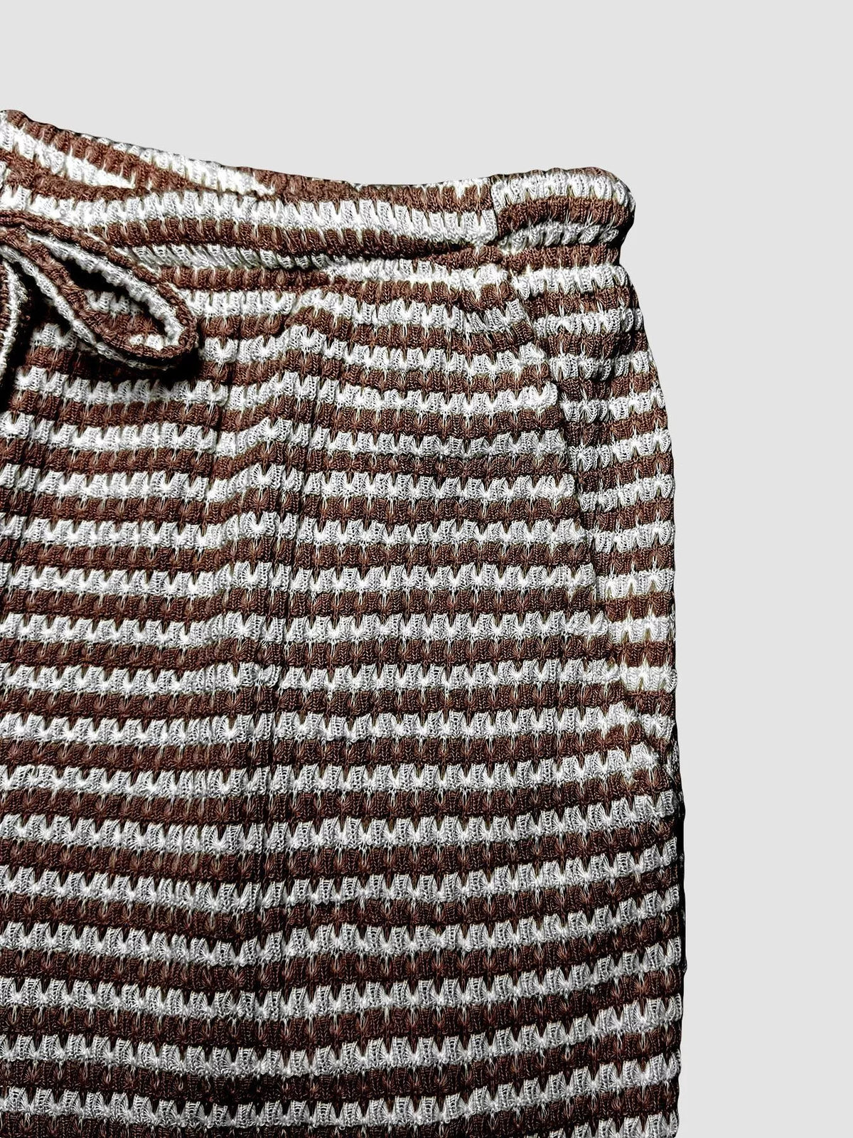 Wide Leg Drawstring Pants with Side Slit