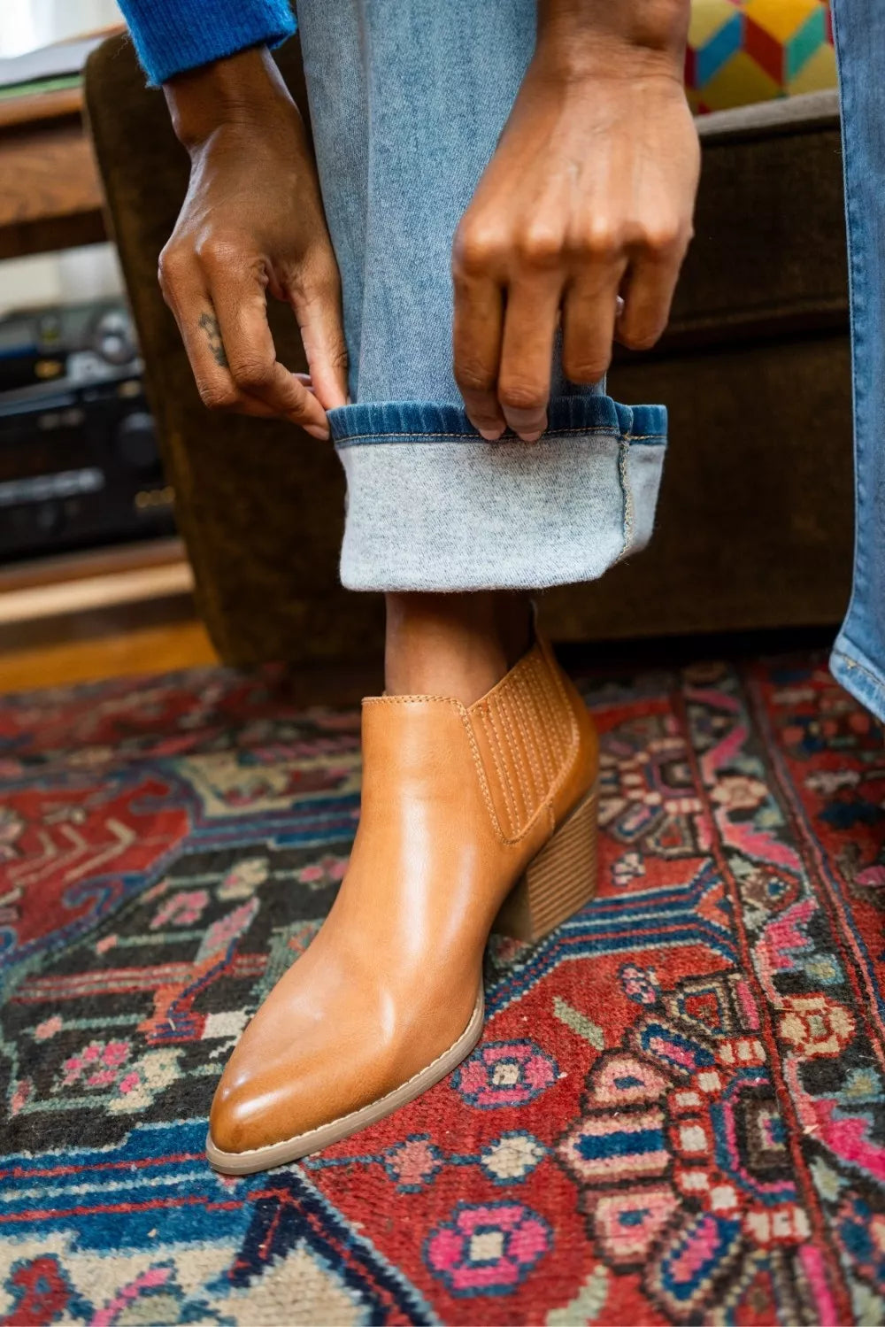 Judy Blue Mid Rise Thermal Bootcut Jeans in Light Wash in Lt