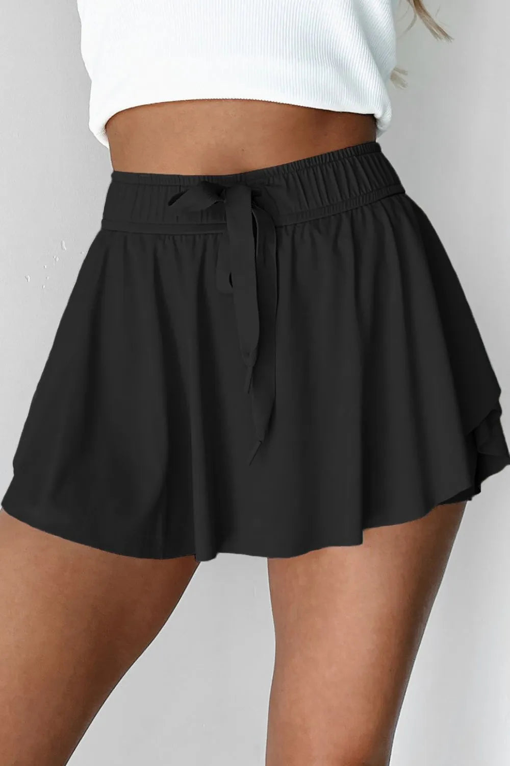 Drawstring Active Skort