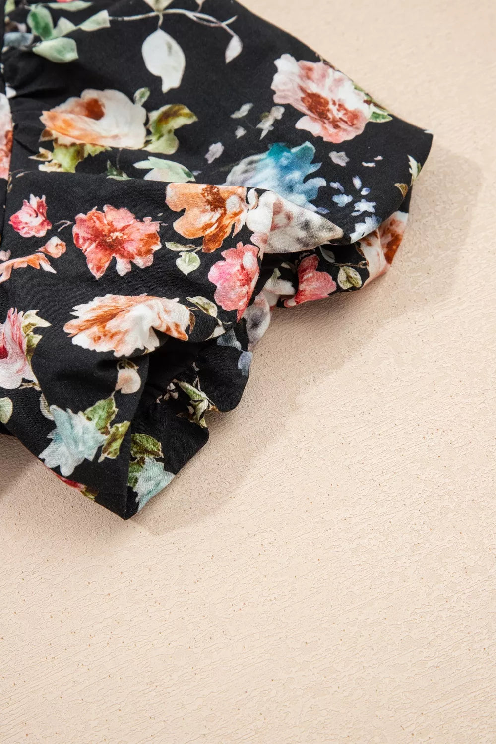 Floral Print Tiered Smocked-Waist Maxi Dress
