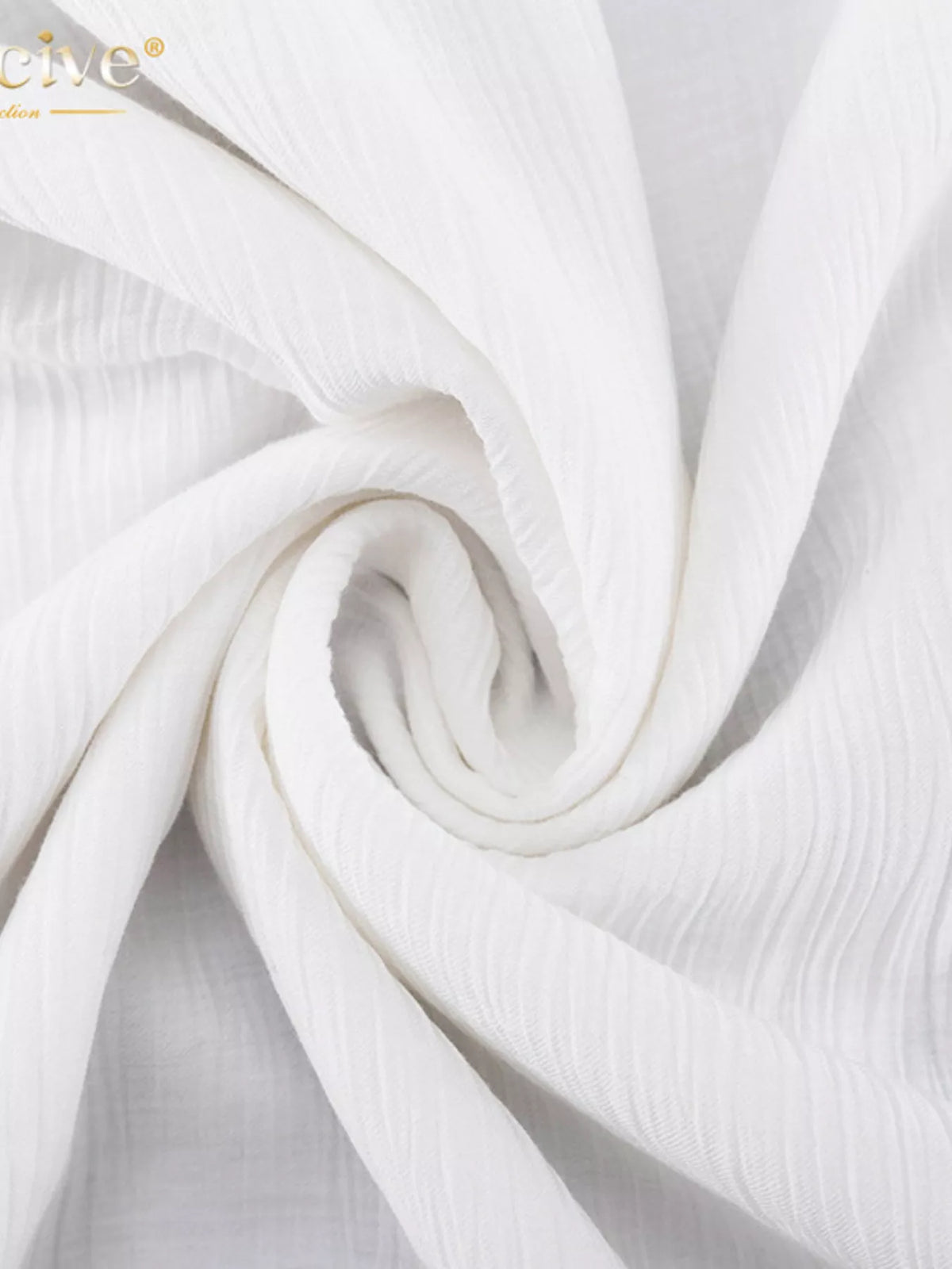 Buttoned Puff Sleeve Maxi Dress in White