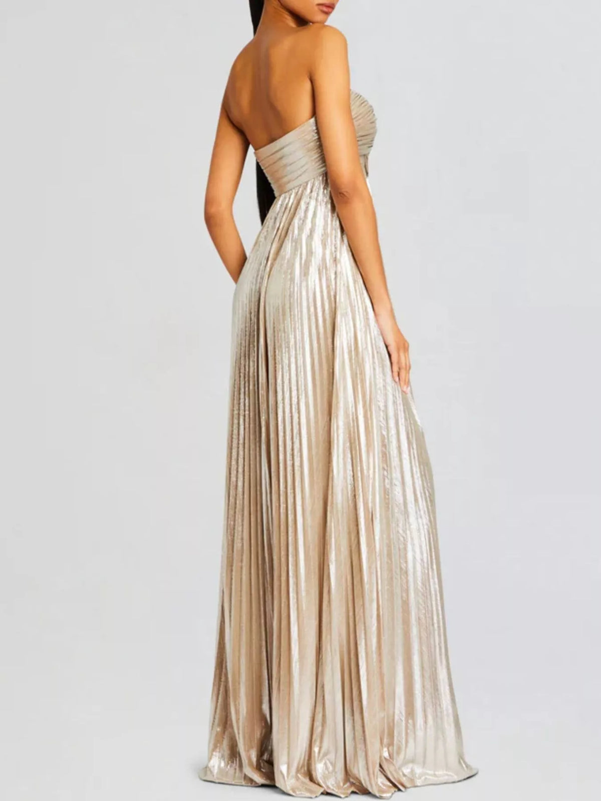 Sweetheart Neck Tube Maxi Dress with Split