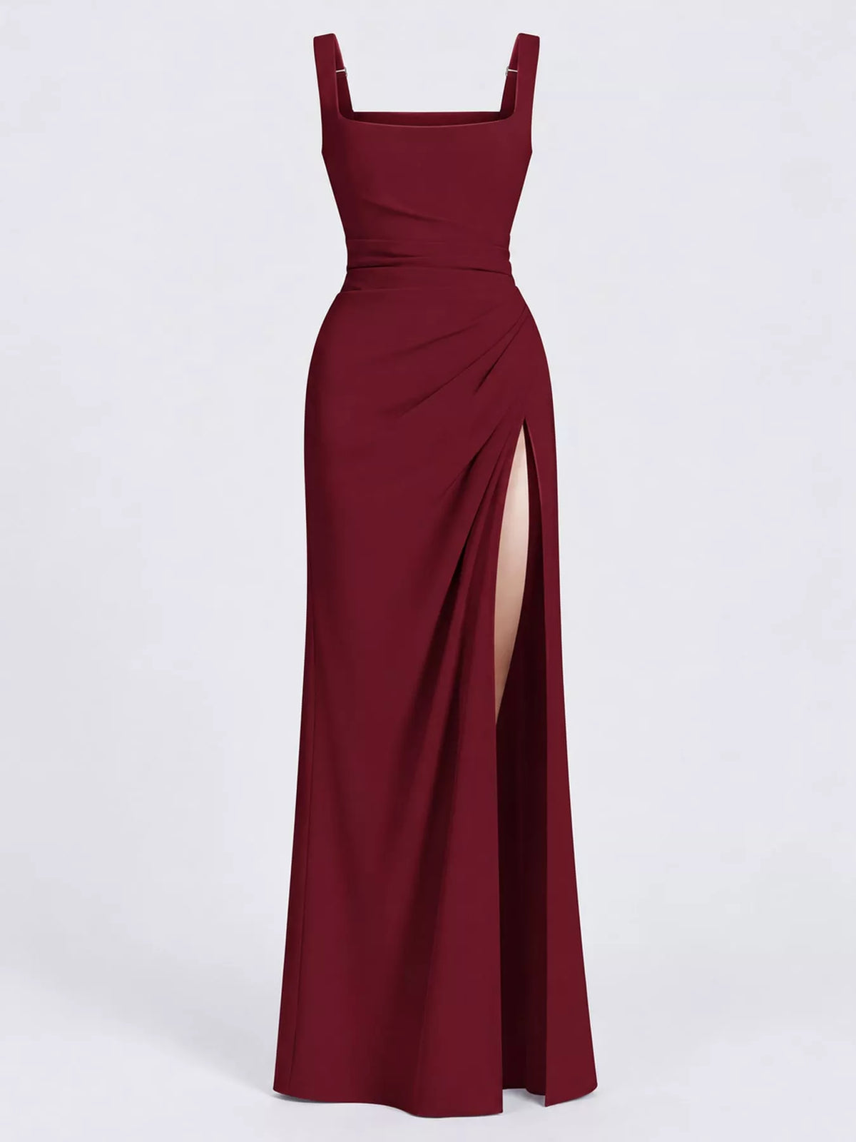 Sleeveless High-Slit Evening Maxi Dress