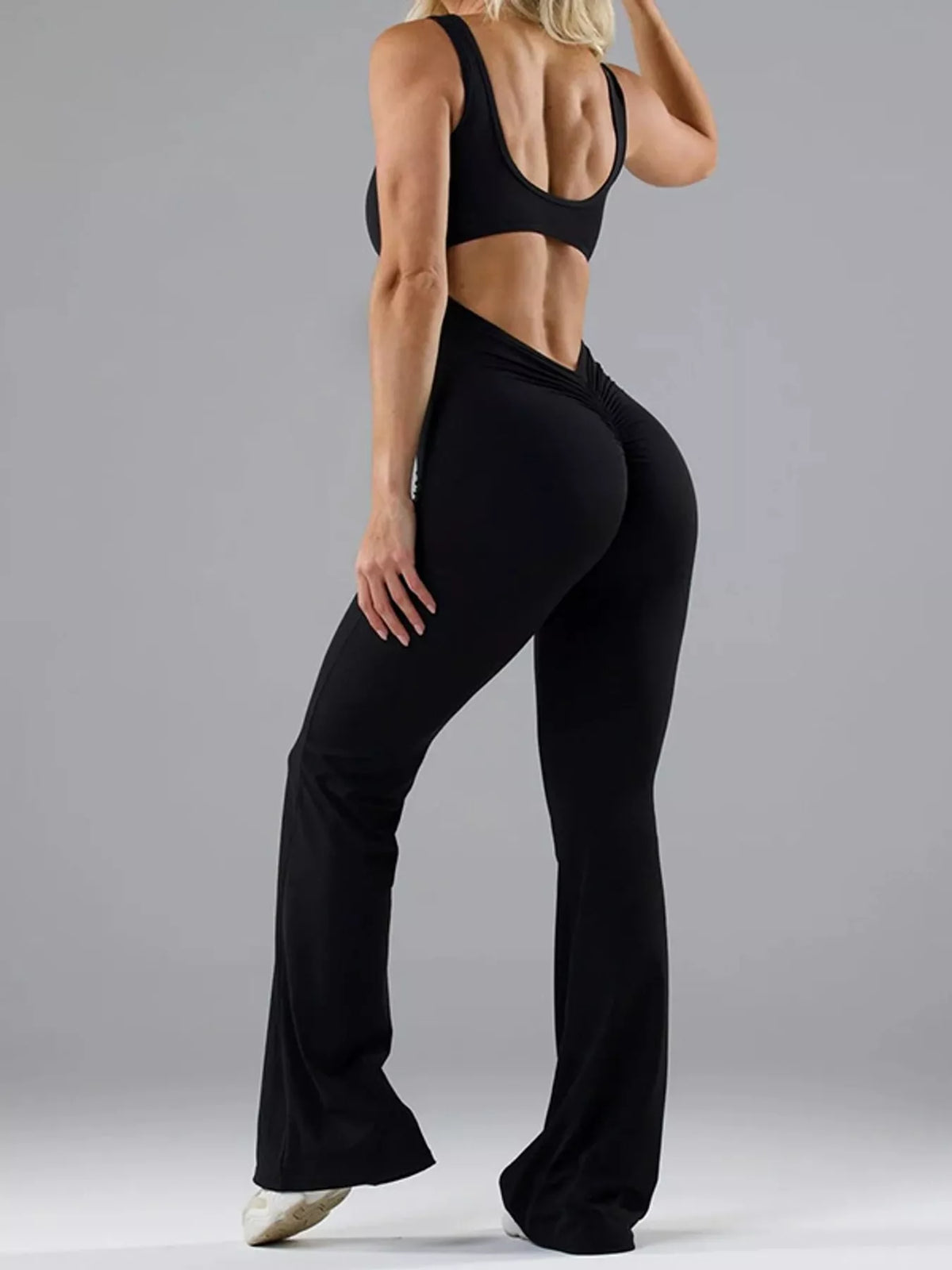 Seamless Flared Leg Active Jumpsuit