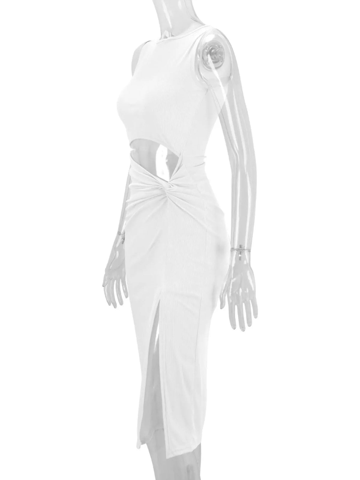 Cutout Ruched Bodycon Dress