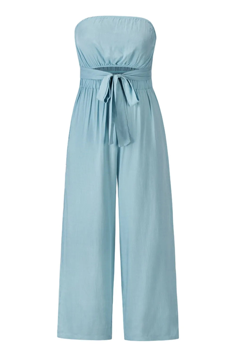 Cutout Tube Wide Leg Jumpsuit