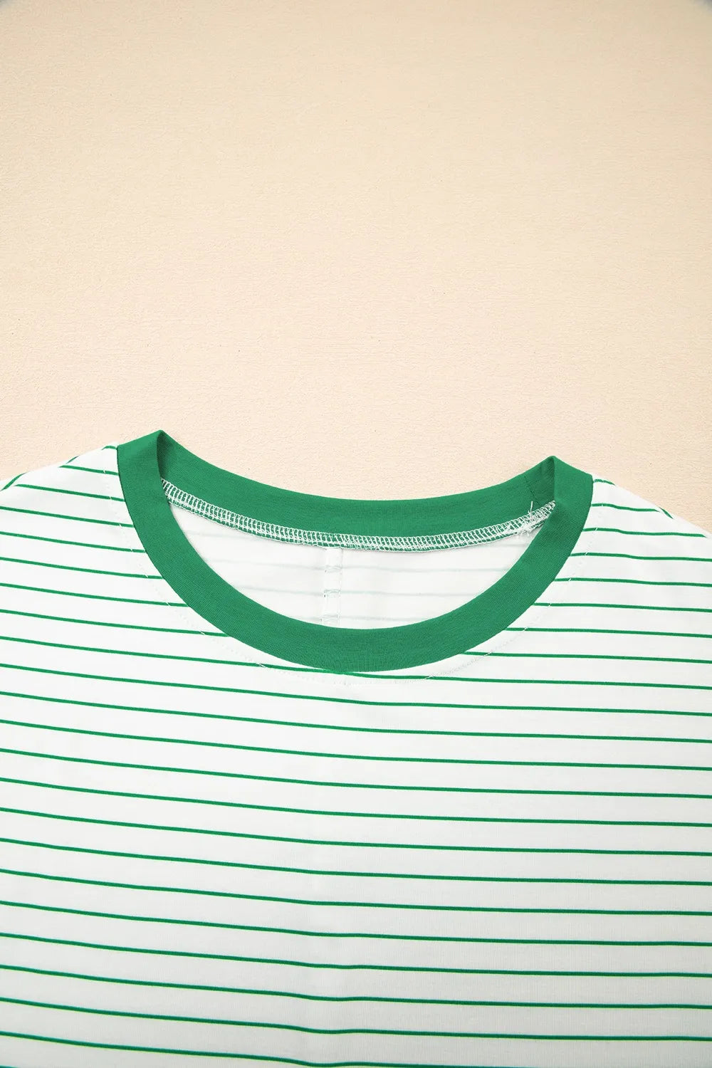Striped T-Shirt Dress with Pockets