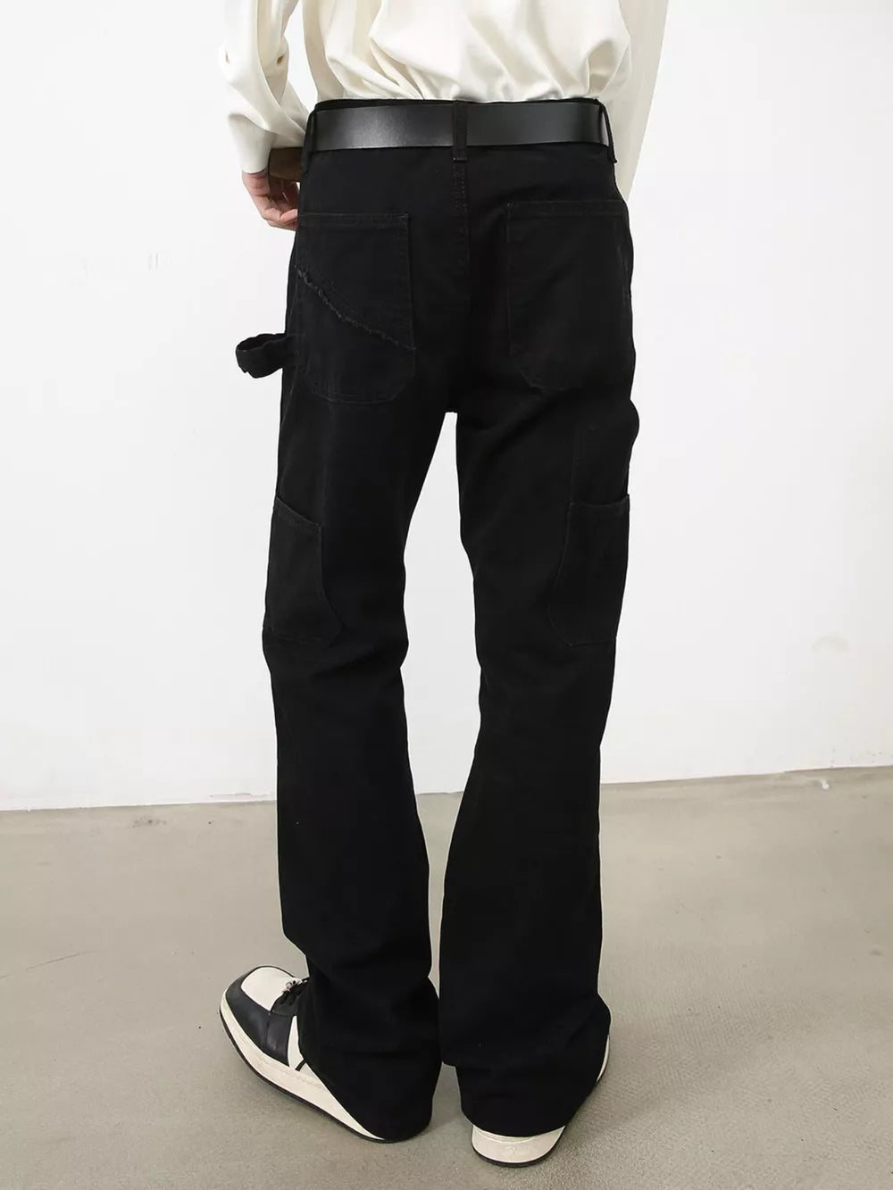 Rivet-Detailed Straight-Leg Jeans