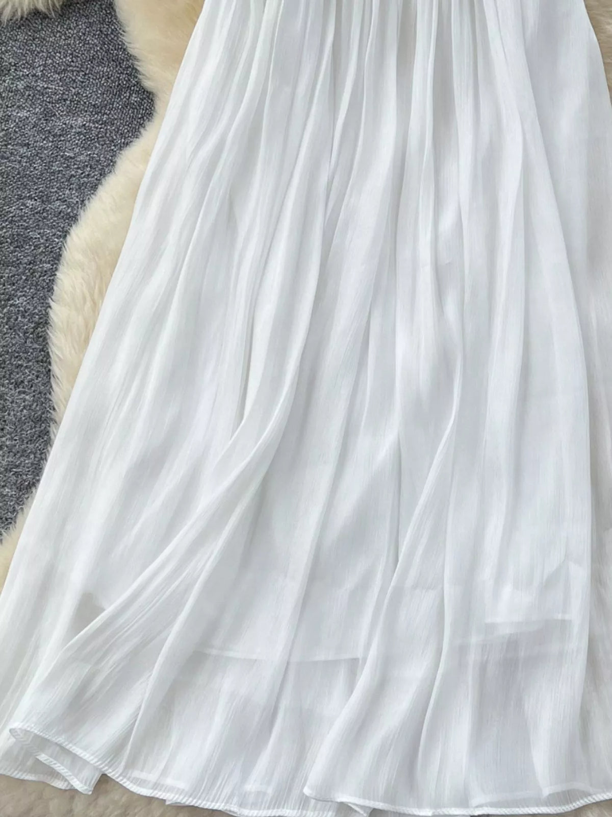 Pleated High-Waist Maxi Skirt