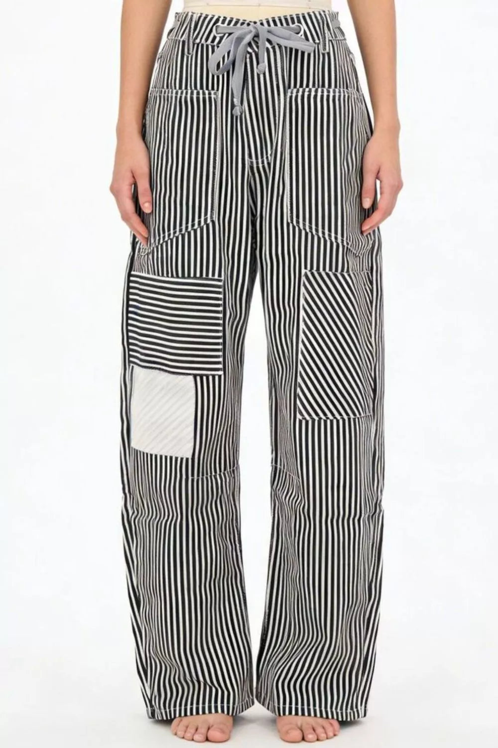 Striped Wide-Leg Pants by Dreamy Drapes