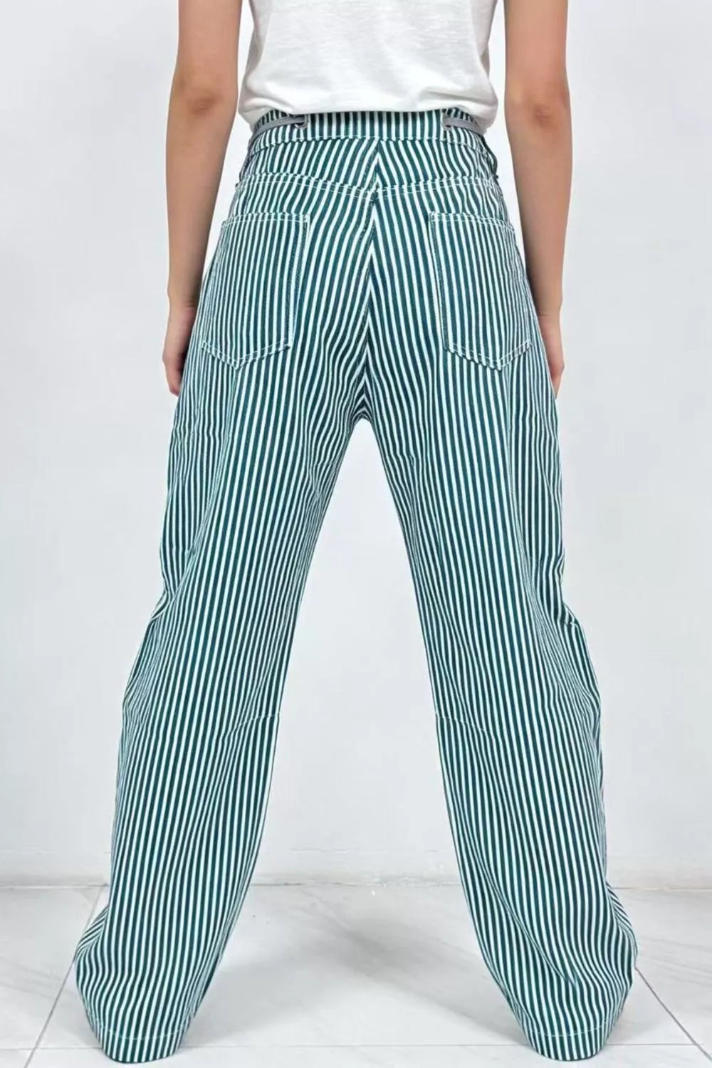 Striped Wide-Leg Pants by Dreamy Drapes