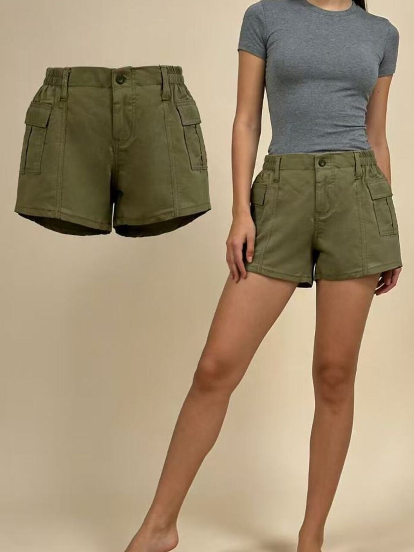 Casual Pocketed Shorts by Dreamy Drapes