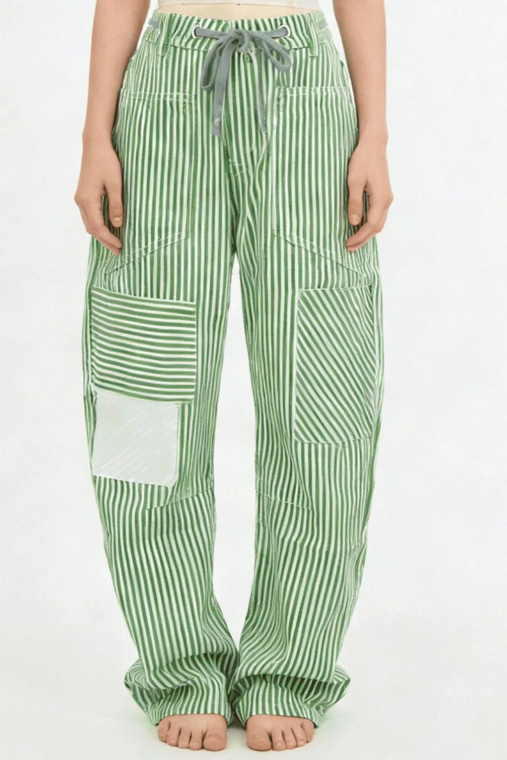 Striped Wide-Leg Pants by Dreamy Drapes