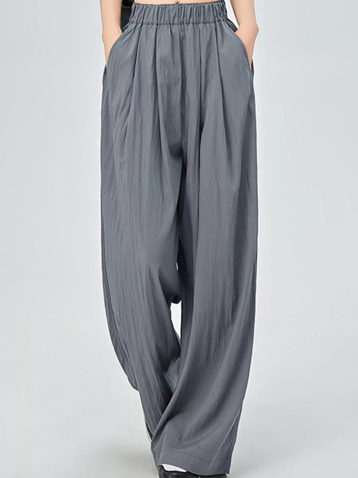 High-Waisted Loose Fit Wide-Leg Pants