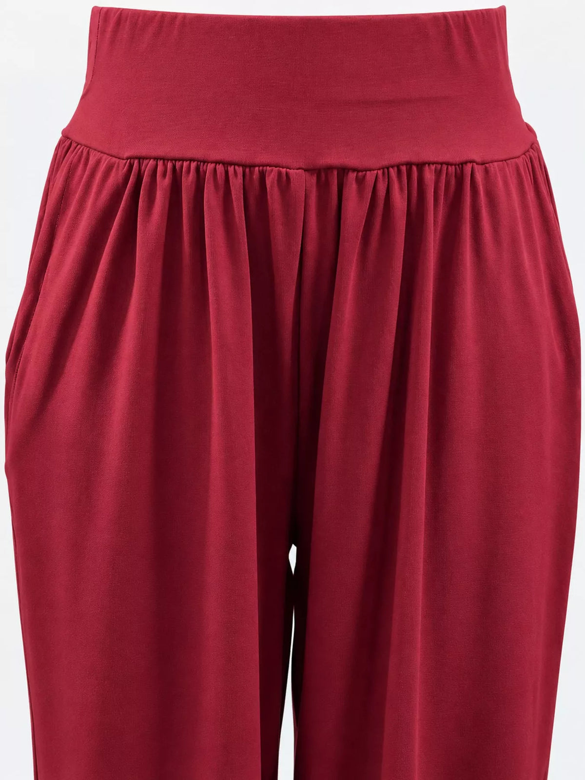 High-Rise Wide-Leg Pants with Pockets