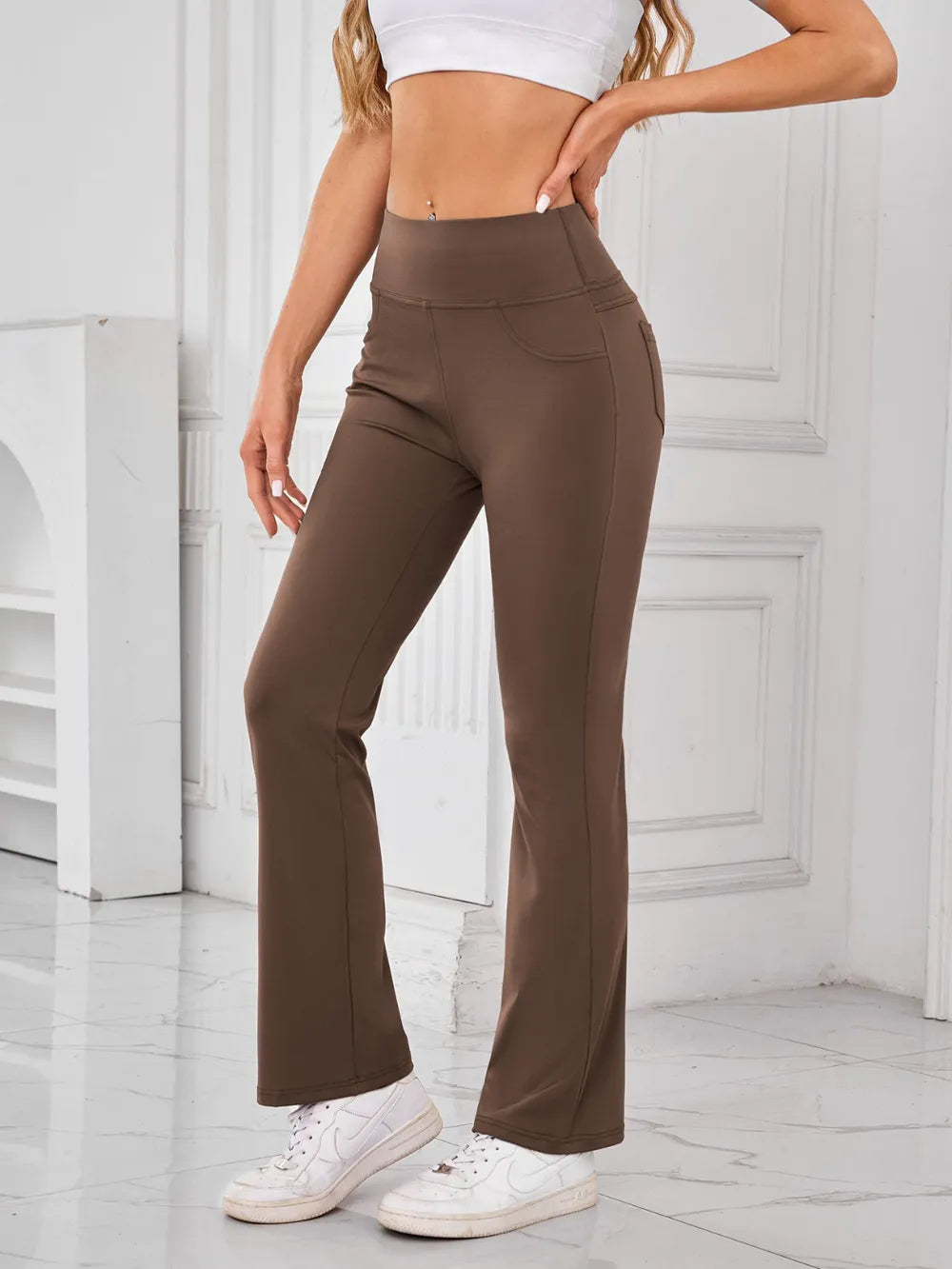 High Waist Active Pants with Pockets
