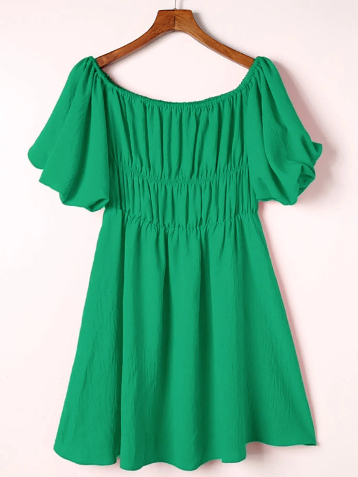 Off-Shoulder Puff Sleeve Mini Dress by ArtisticExpression