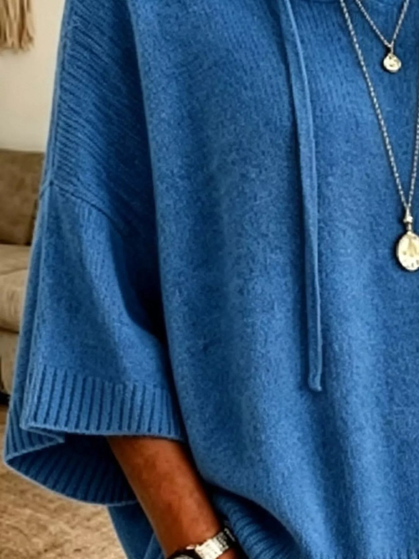 Drawstring Hooded Sweater