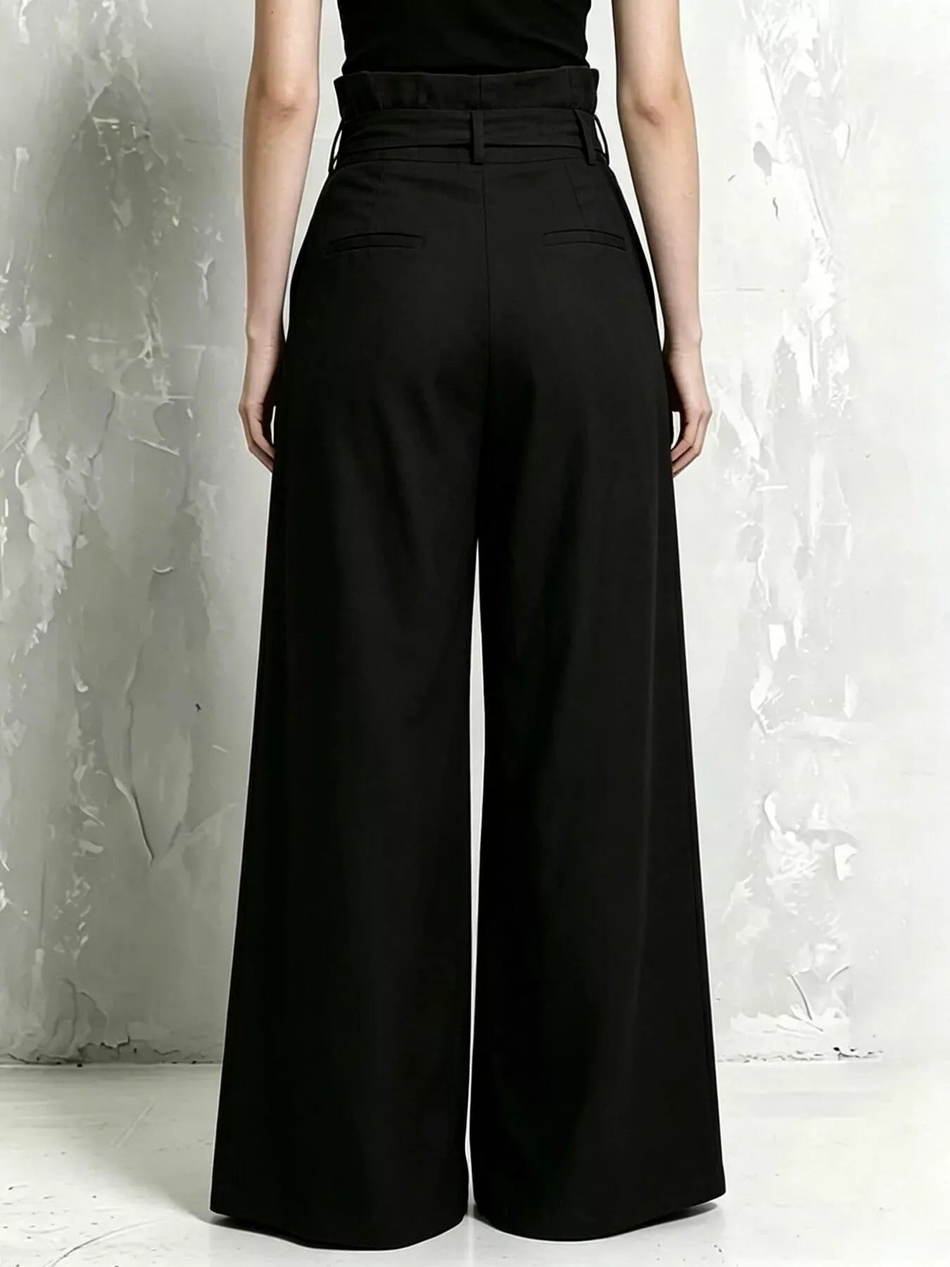 Paperbag Waist Wide Leg Pants