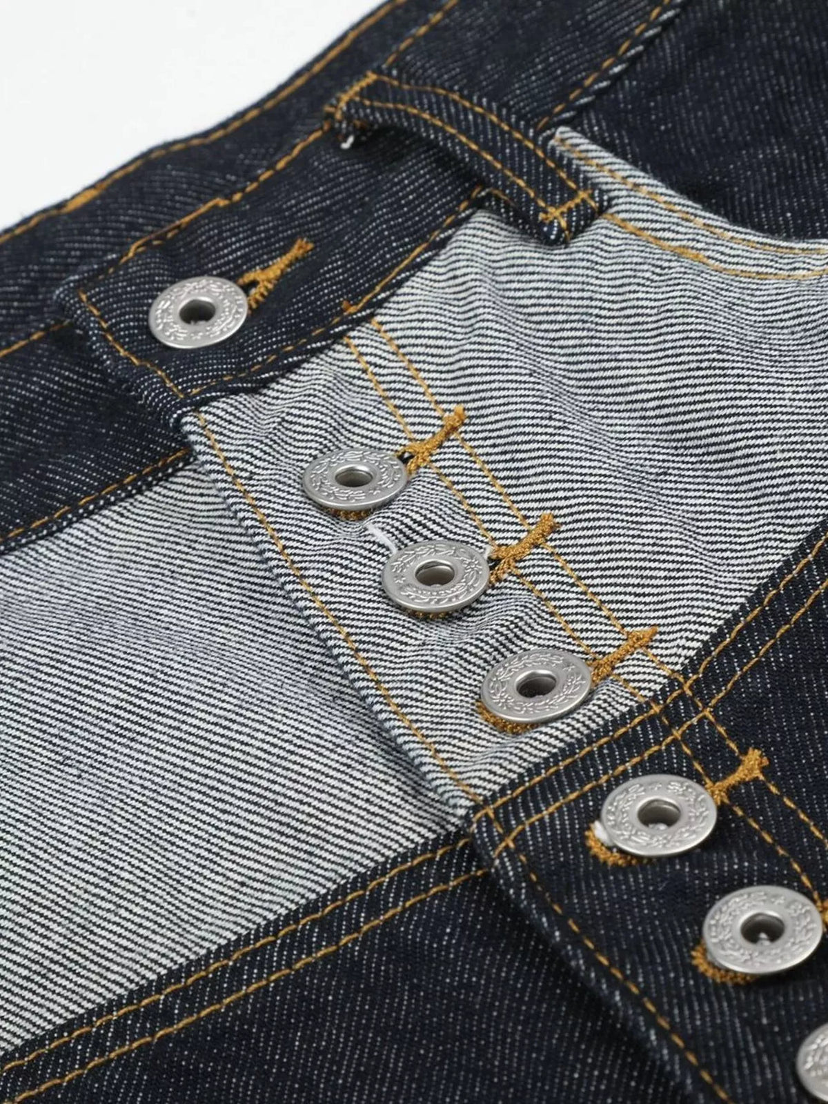 Button Fly Denim Capris in Blue by TrendMaster