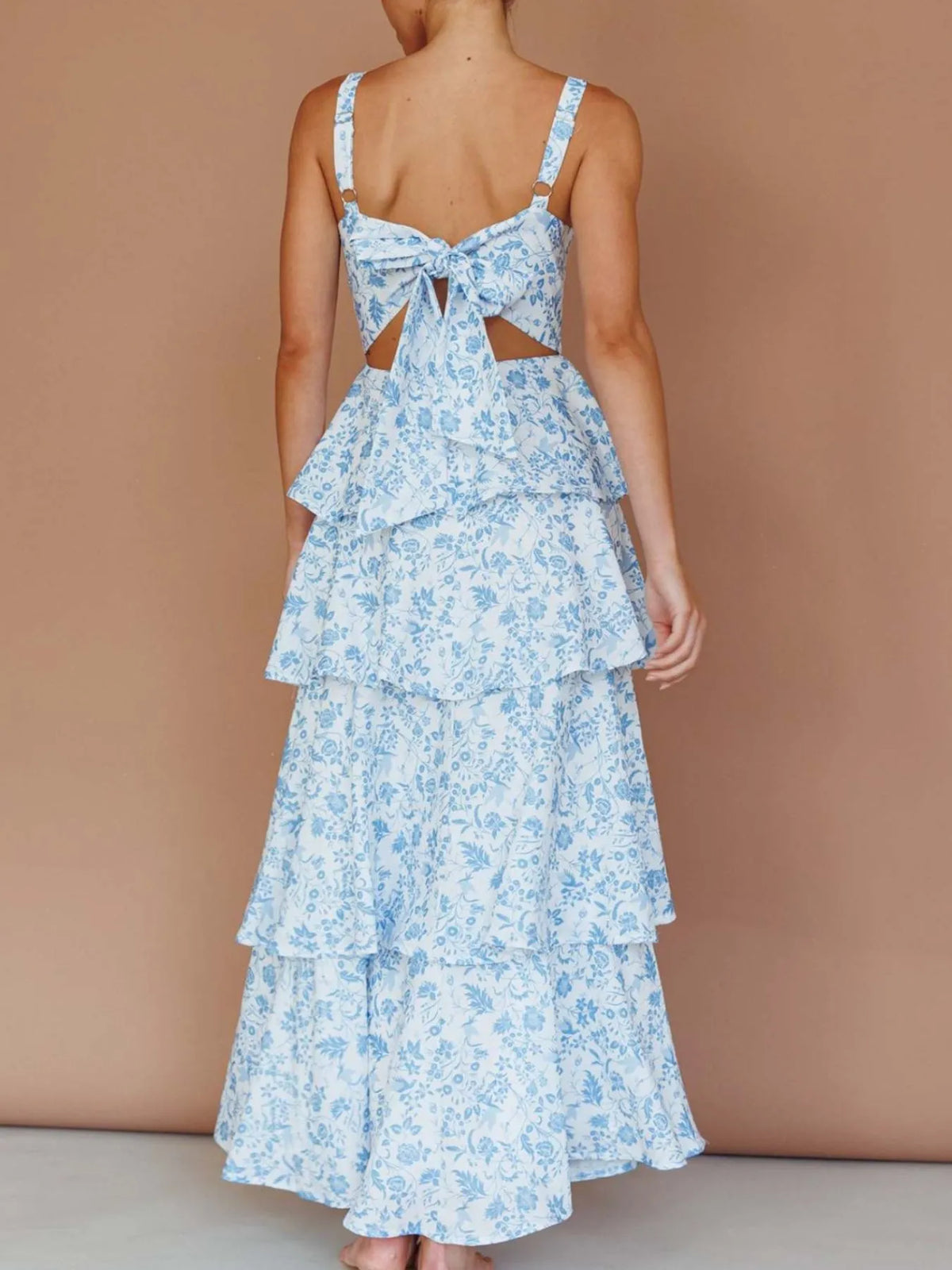 Floral Ruffle Tiered Maxi Dress