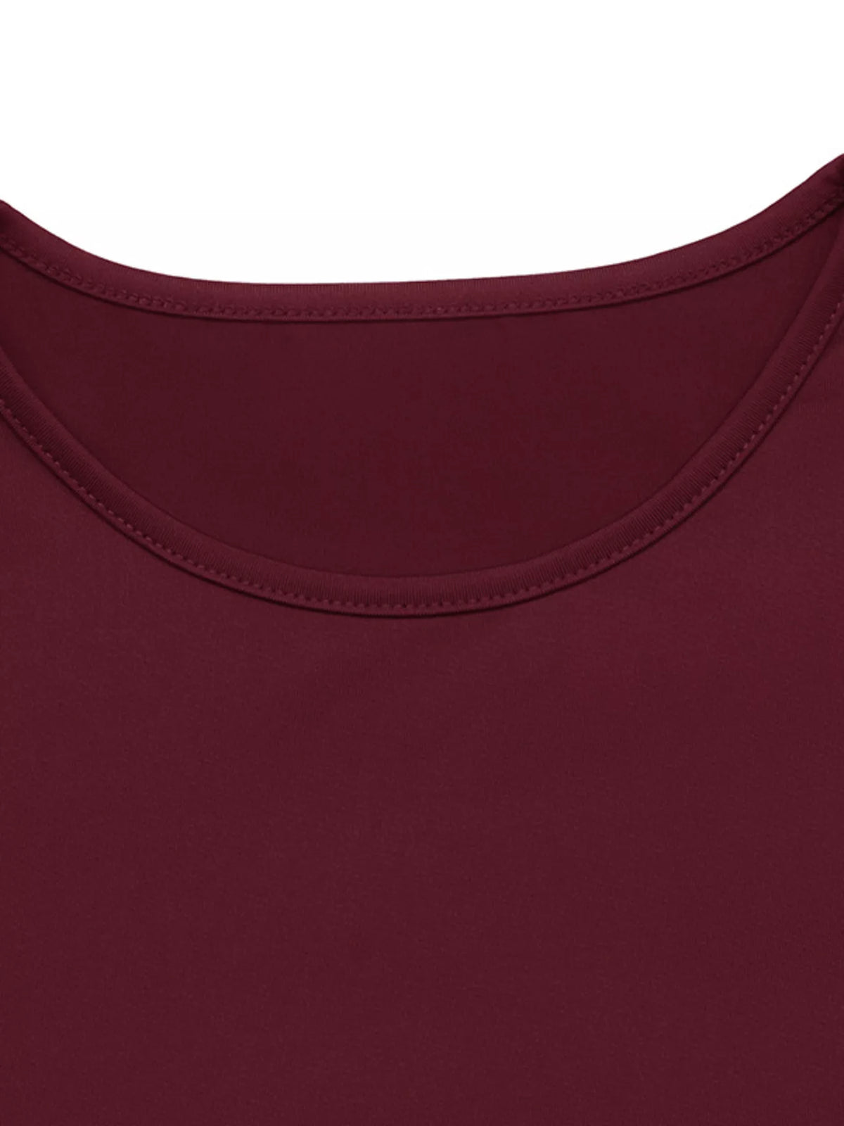 Sequin-Trim Bodycon Dress in Burgundy