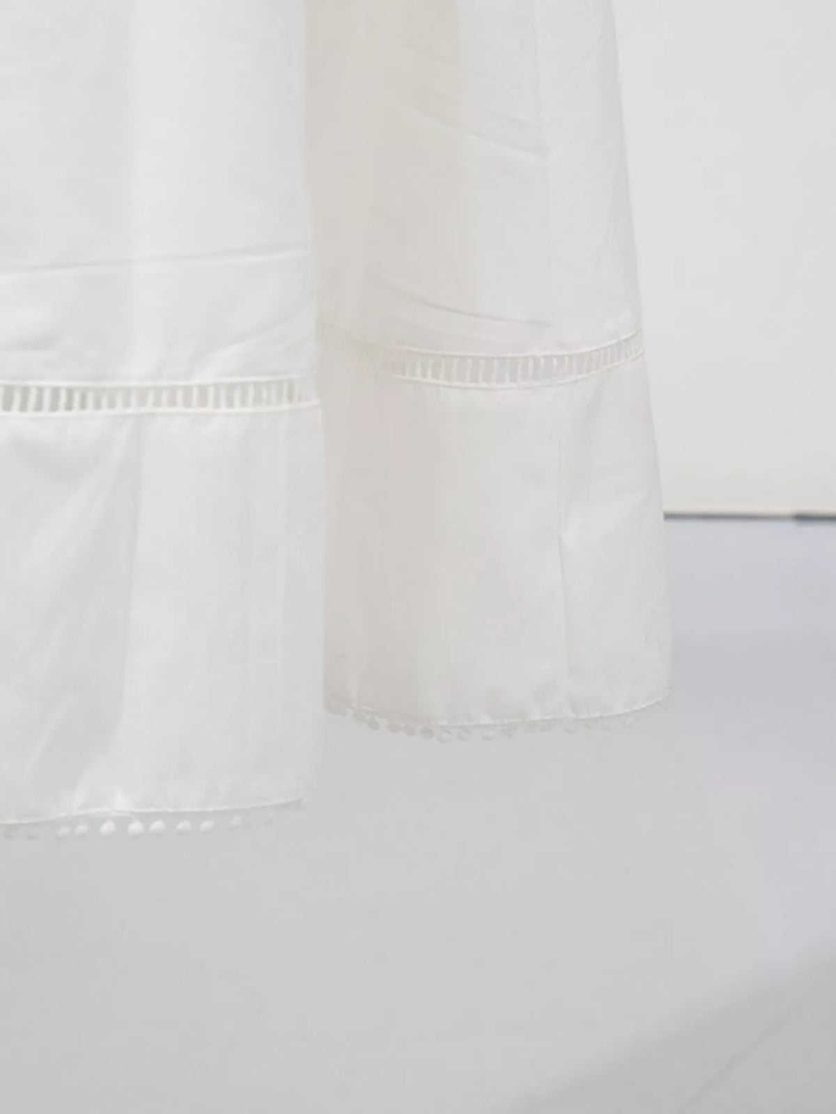 Sleeveless Eyelet Embroidered Button-Down Midi Dress in White