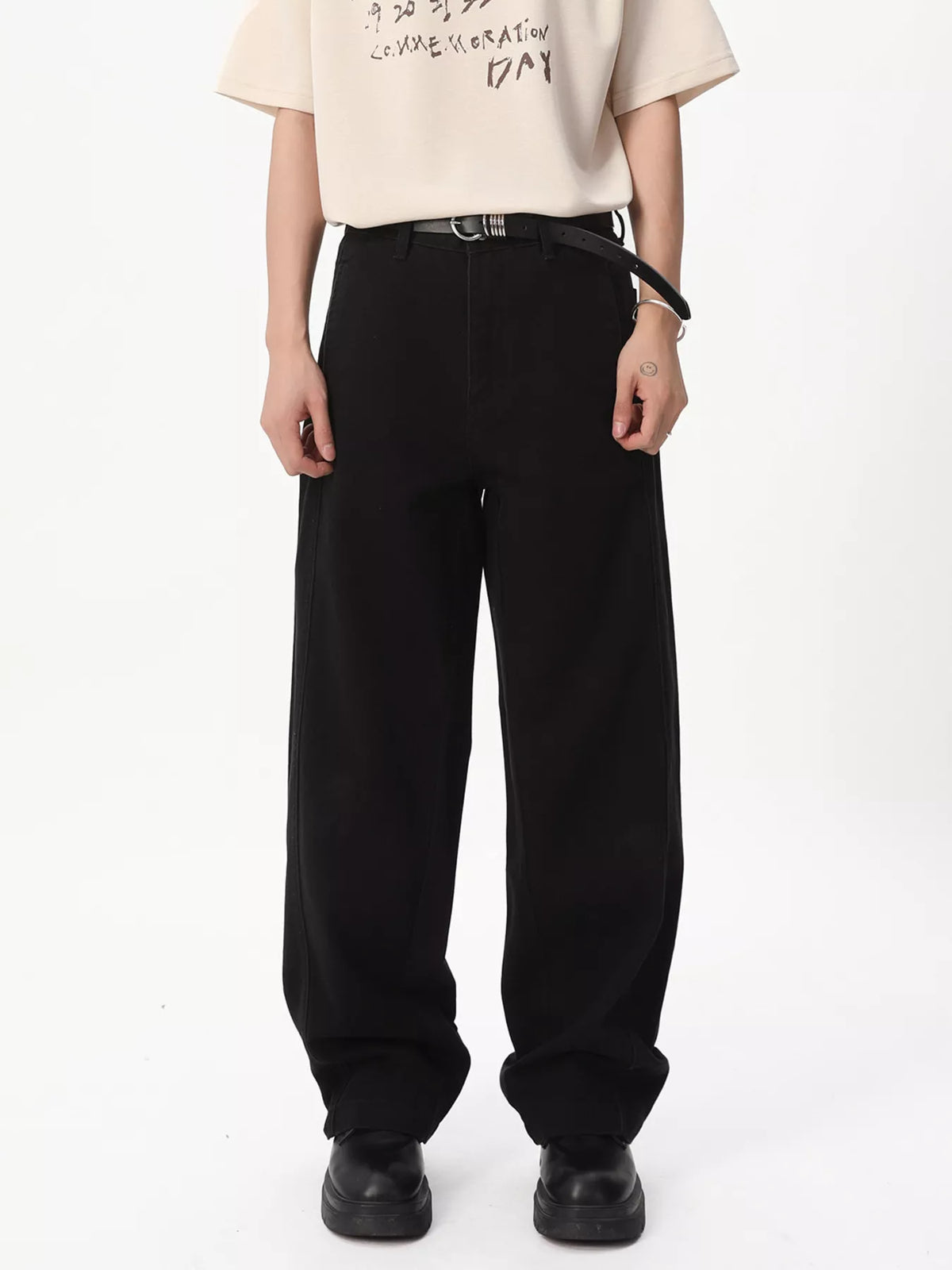 Vintage Wash Wide Leg Jeans in Brown by DashingTogs