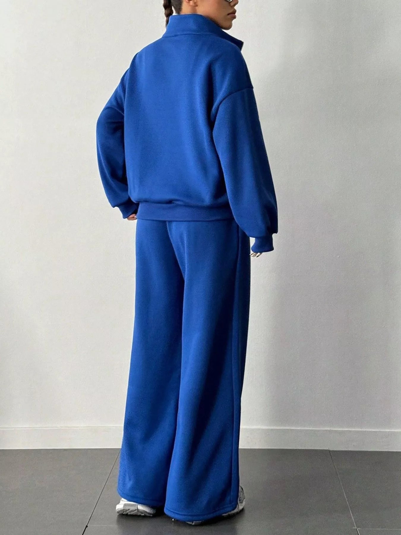 Half-Zip Sweatshirt and Pants Set