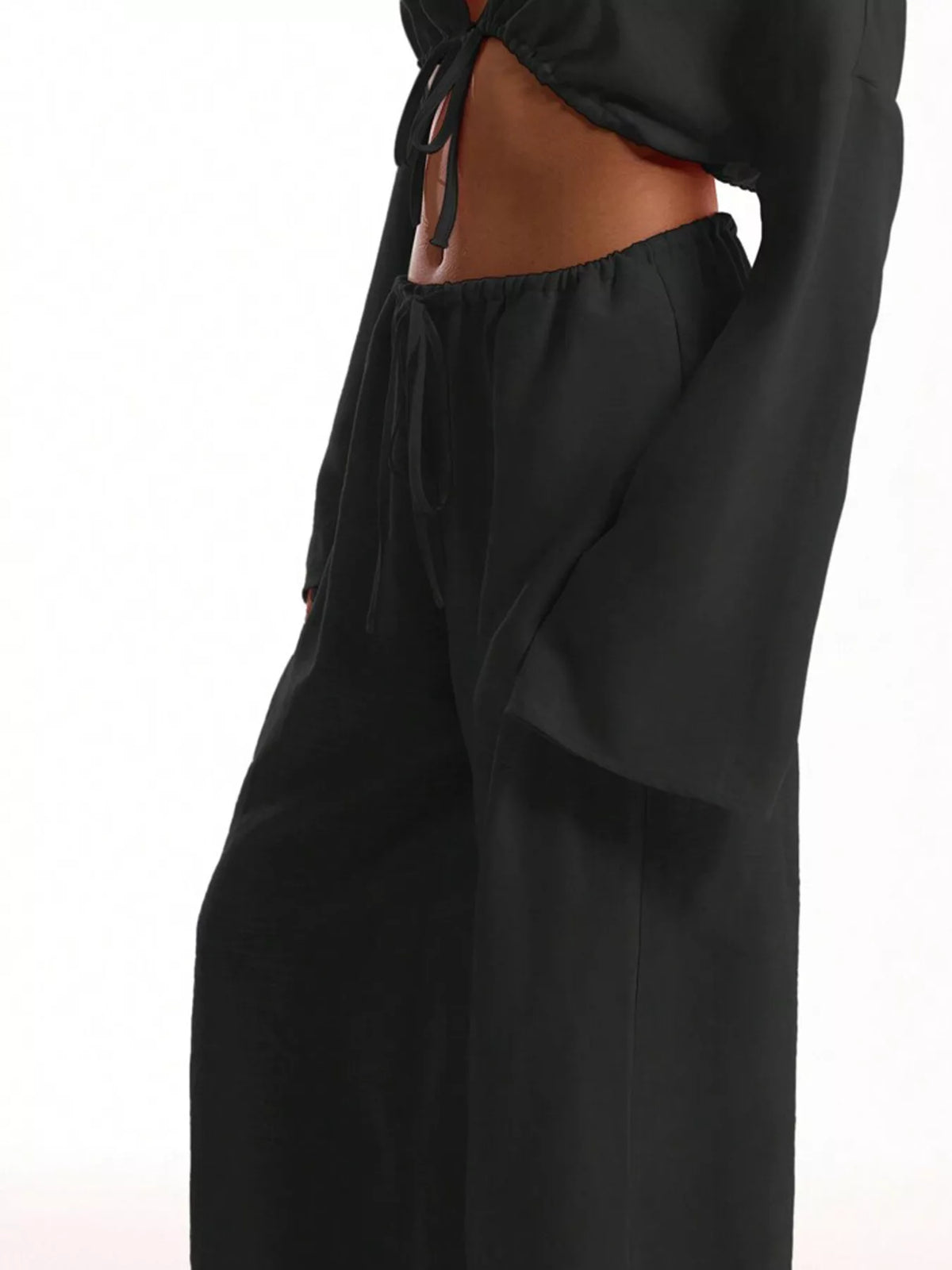 Essential Wide Leg Drawstring Pants