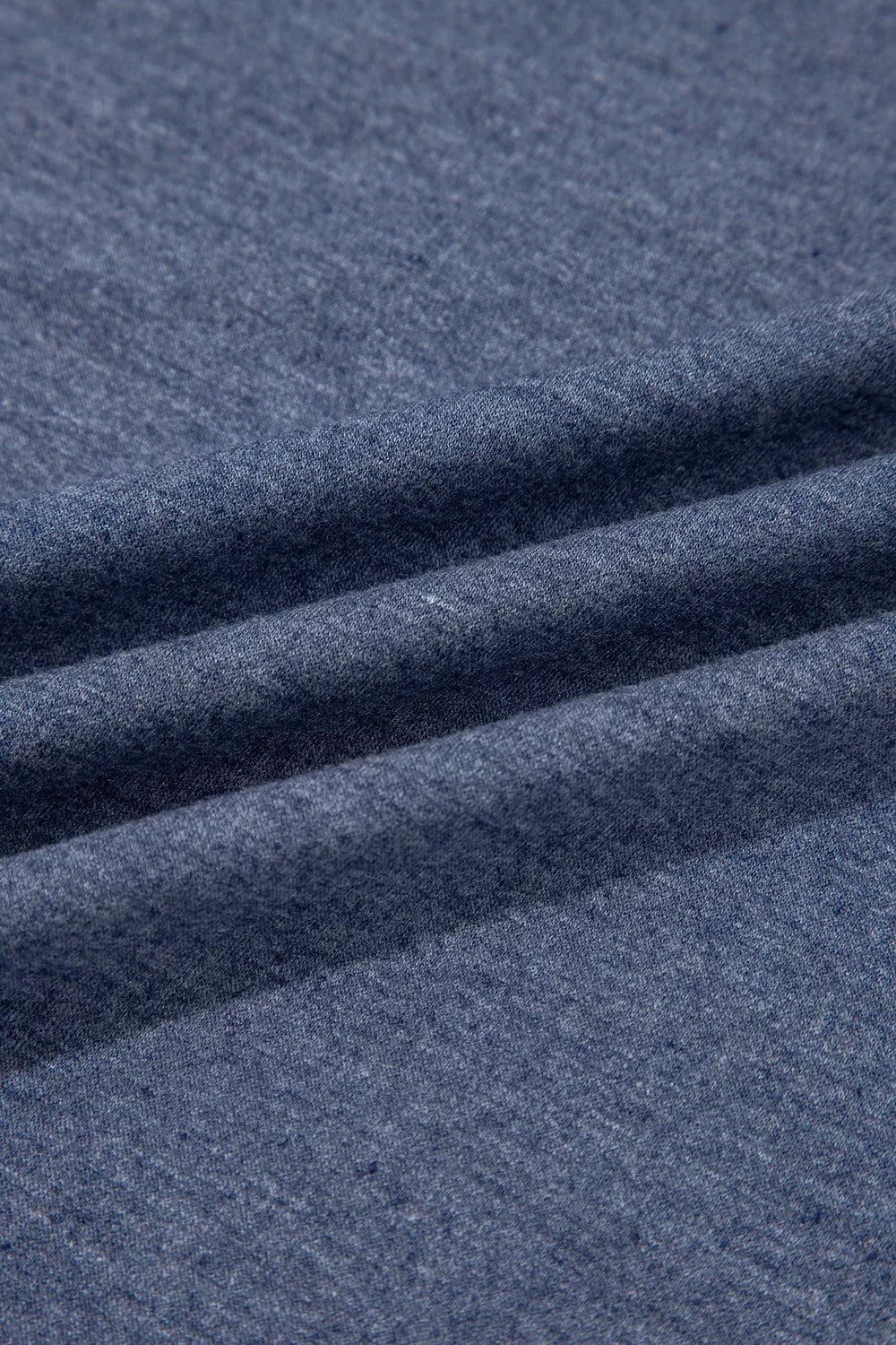 Raw Seam Patchwork Top and Pants Set in Dusty Blue