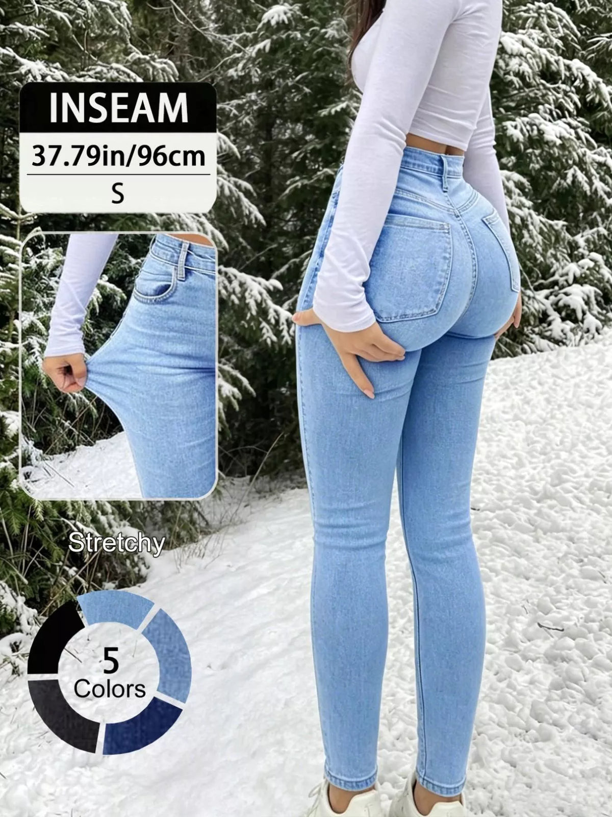 High-Waisted Skinny Jeans