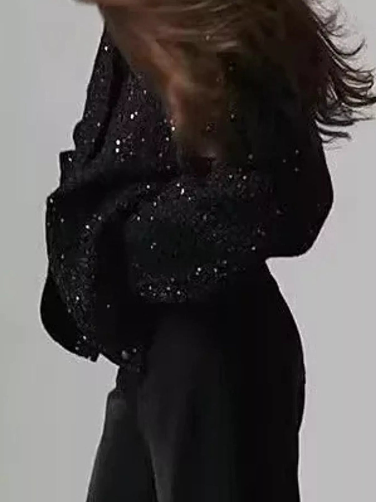 Tweed Bomber Jacket with Sequin Detail