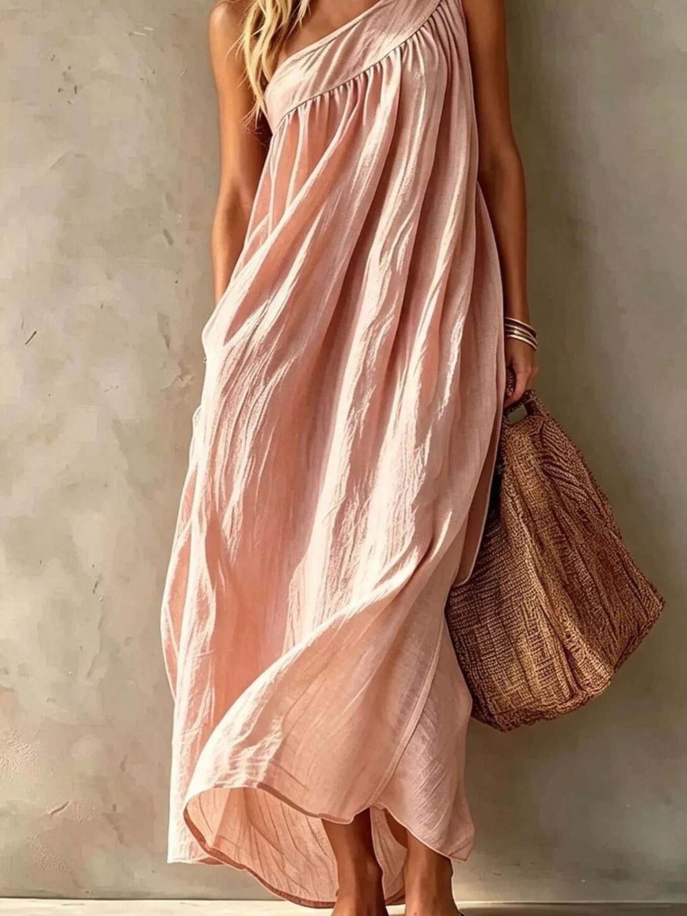 One-Shoulder Maxi Dress