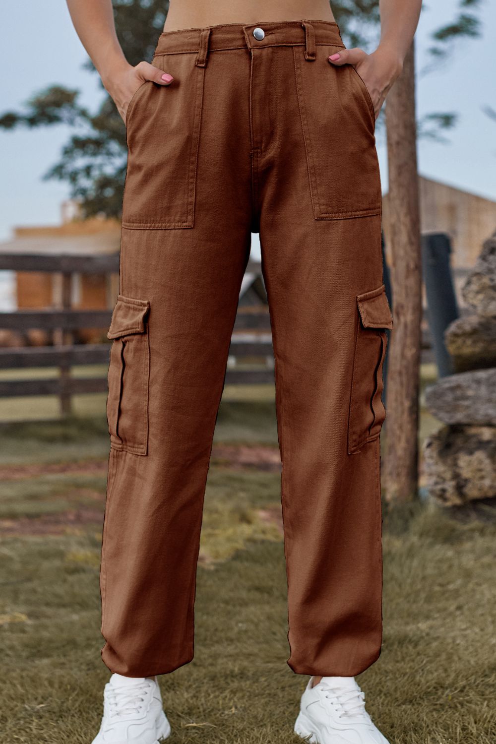 Long Denim Jeans with Pockets by Manny