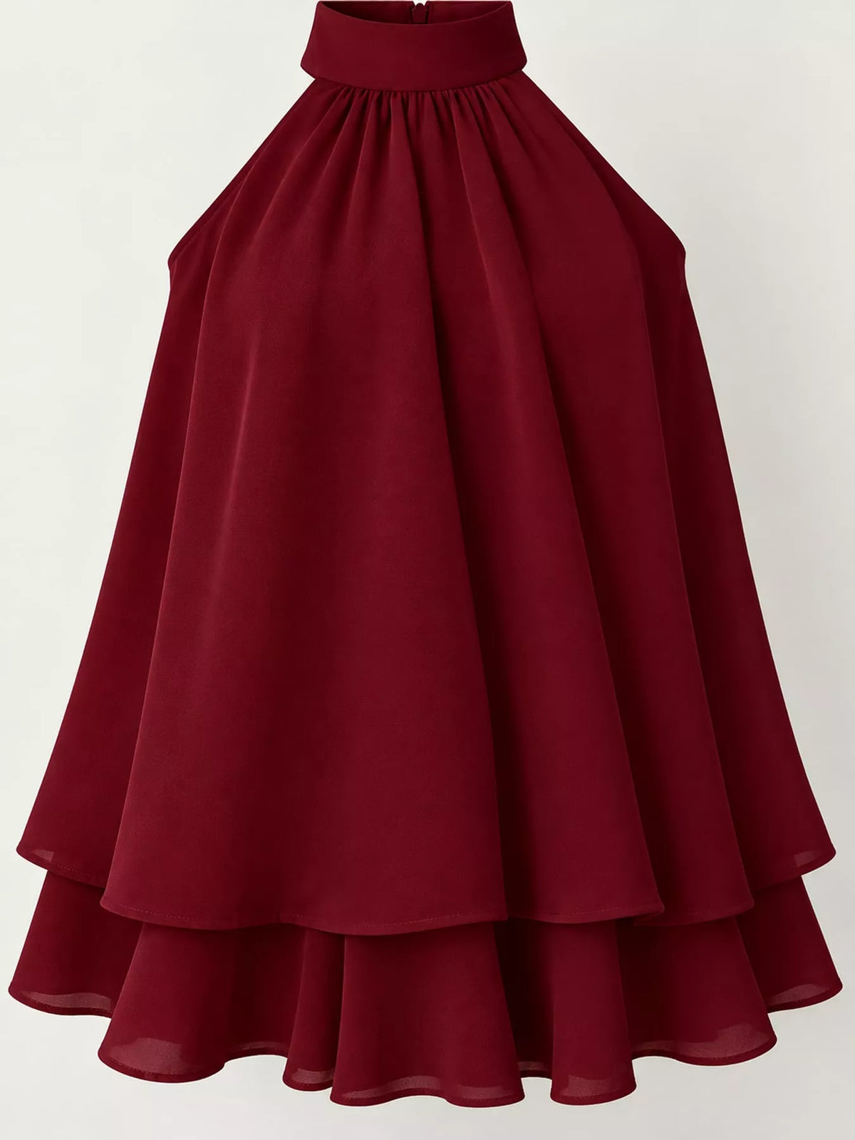 Halter Neck Ruched Mini Dress