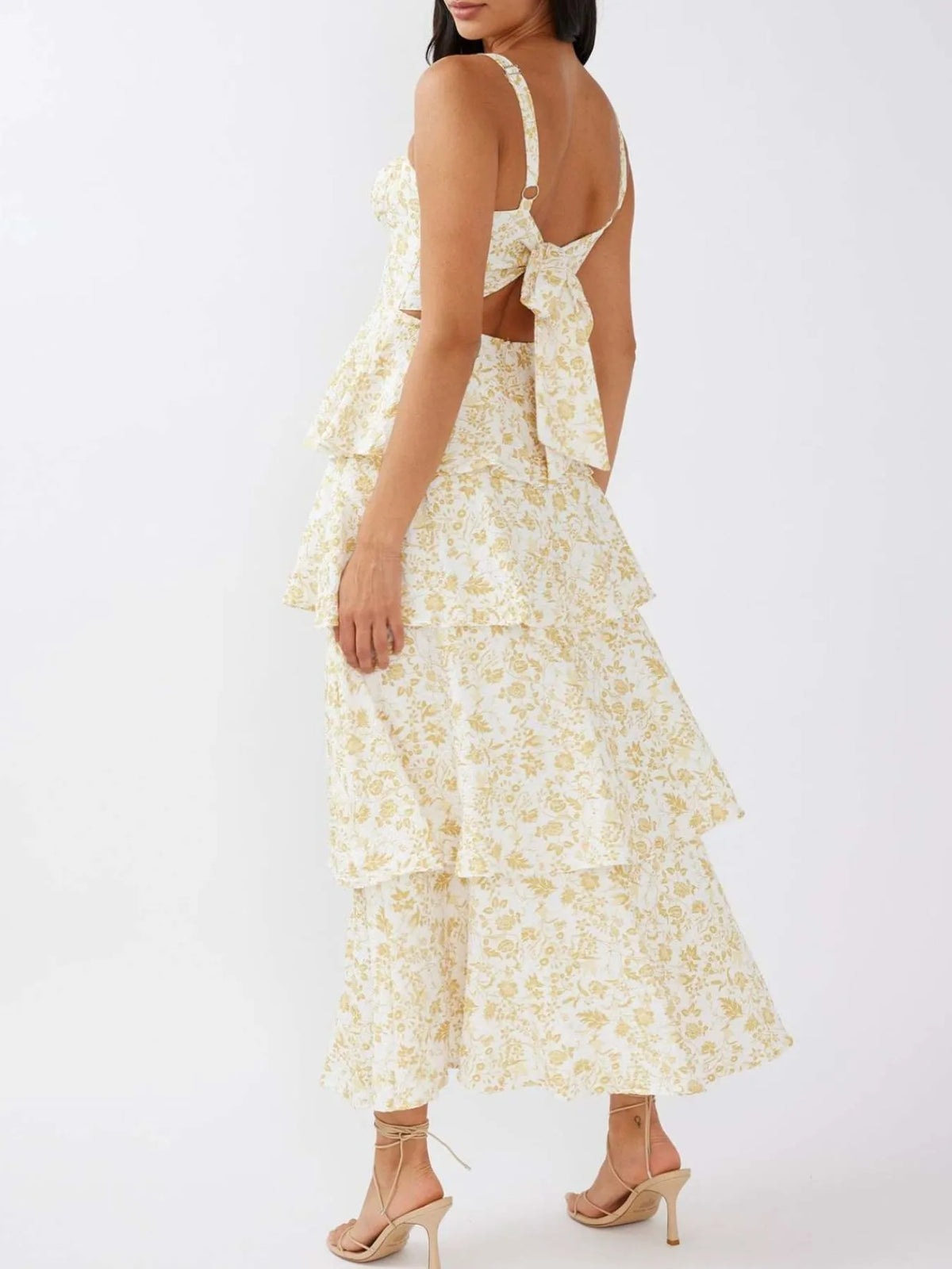 Floral Ruffle Tiered Maxi Dress