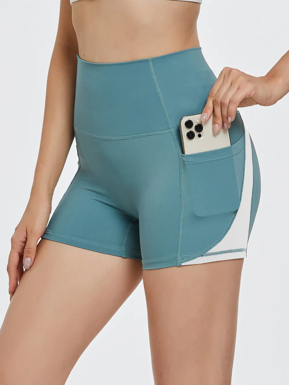 High-Waist Active Shorts