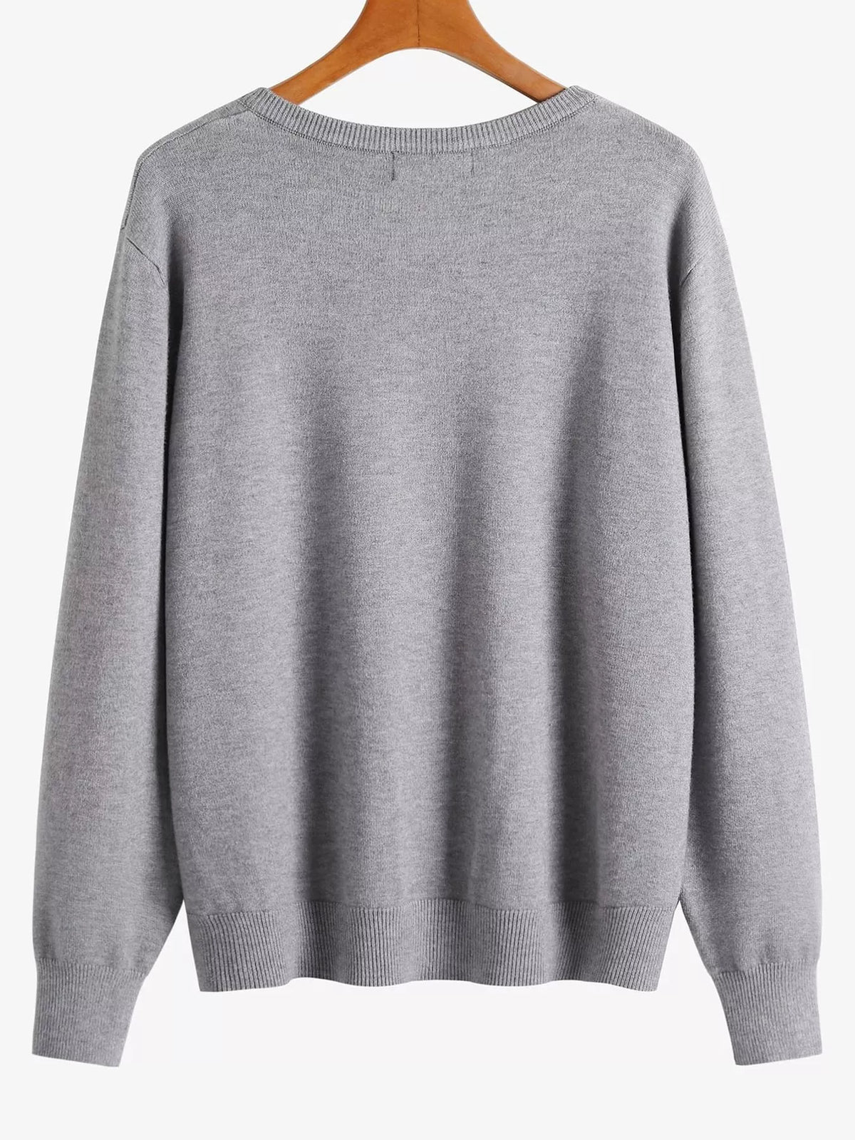 Button-Down Ribbed Knit Cardigan