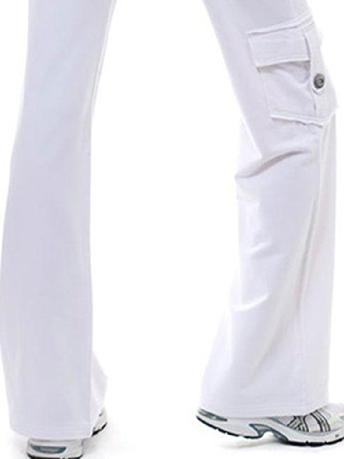 Mid-Waist Drawstring Pants with Pockets