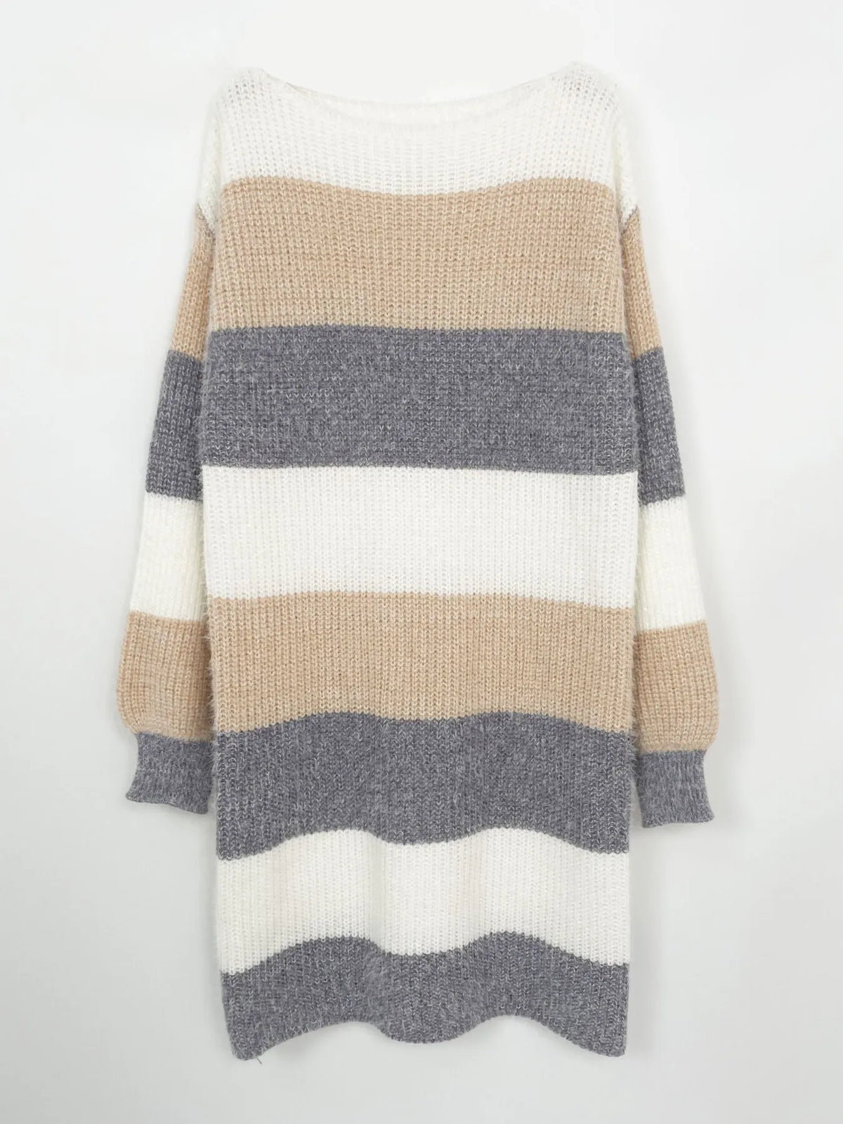 Color Block Long Sleeve Sweater Dress in Multicolor