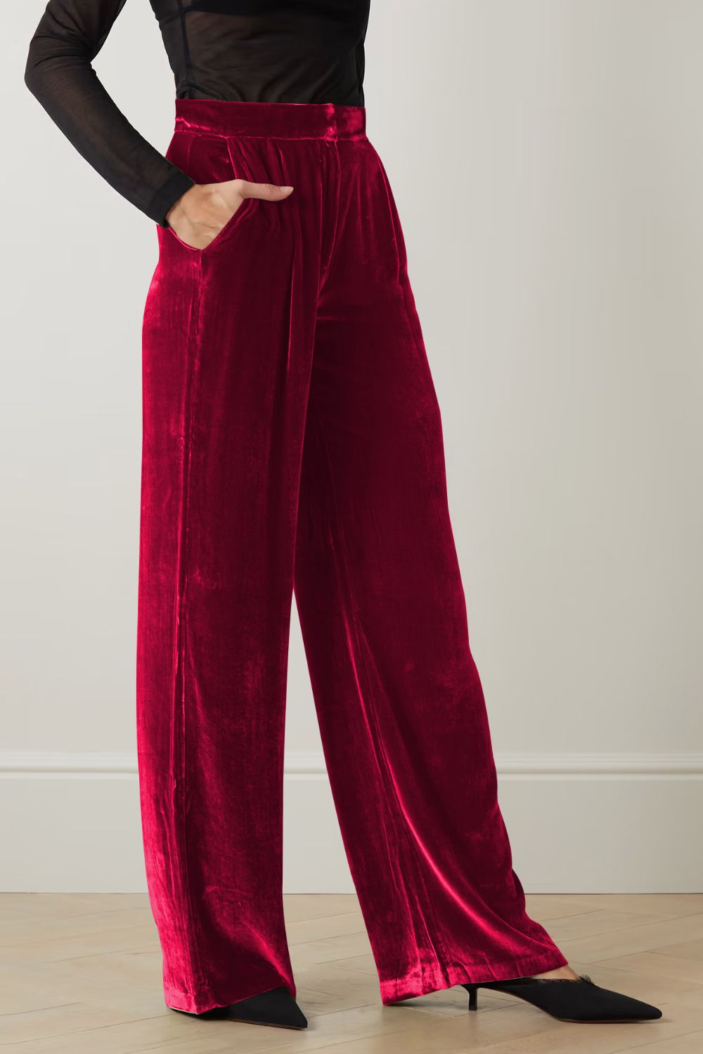 Loose Fit High Waist Pants by MDML