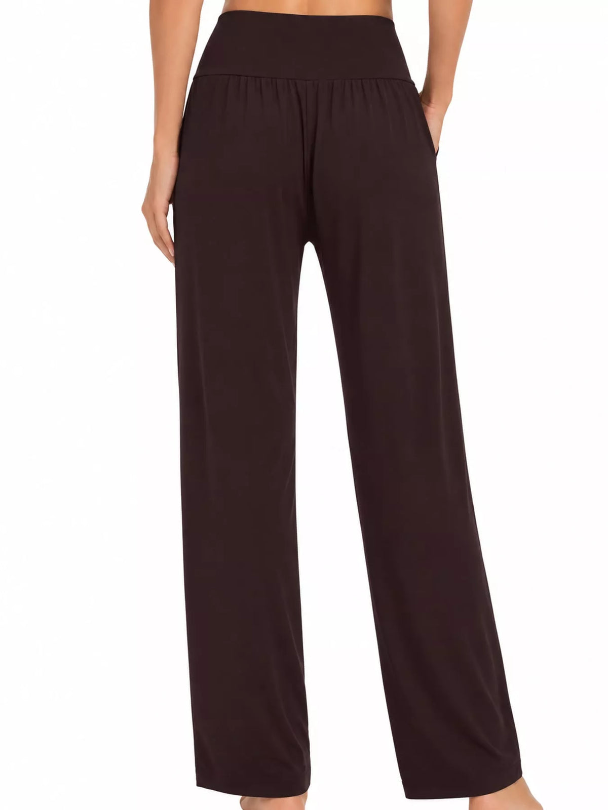 High-Rise Wide-Leg Pants with Pockets