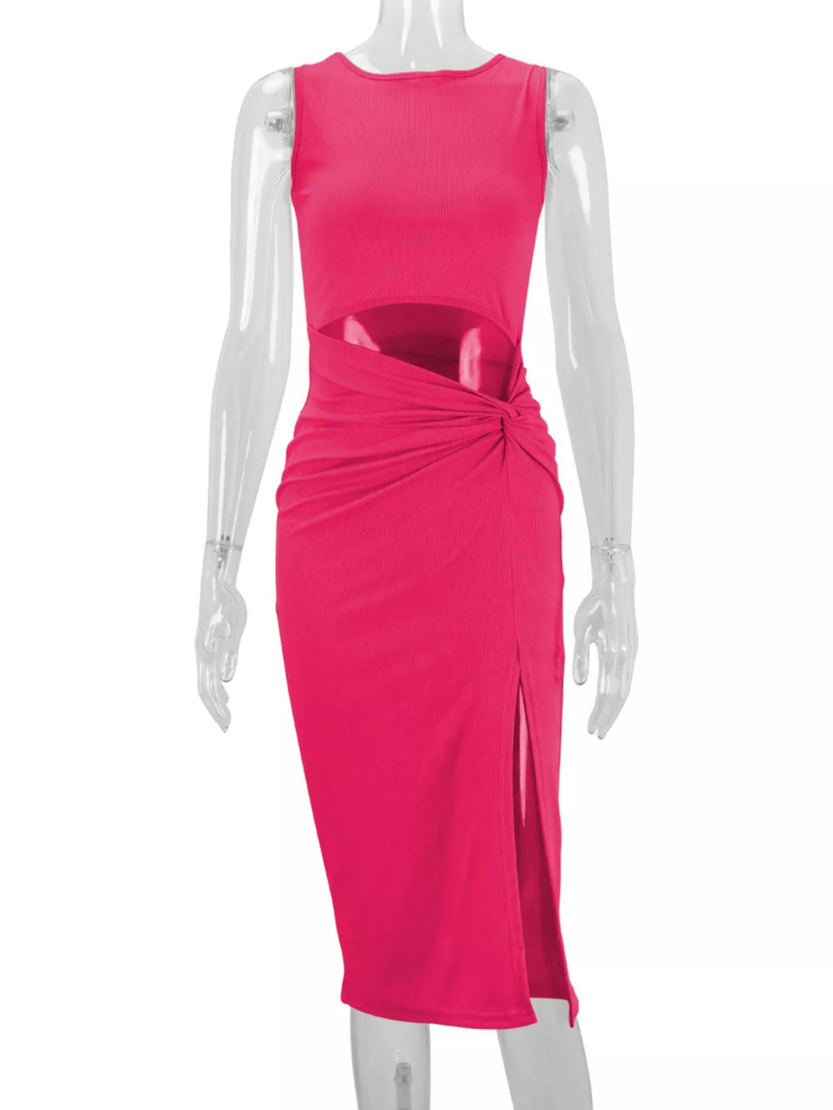Cutout Ruched Bodycon Dress