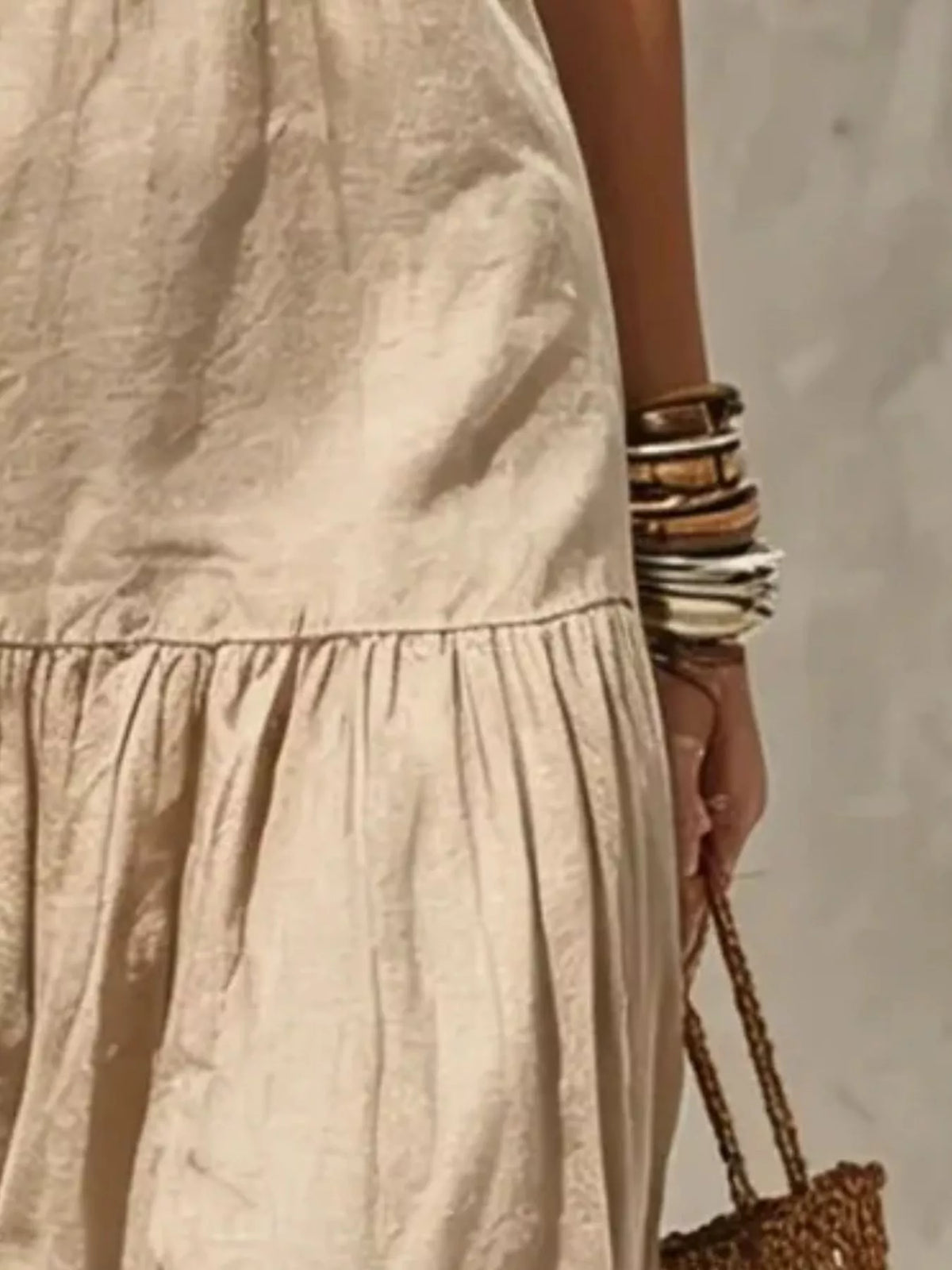 Sleeveless Tiered Maxi Dress