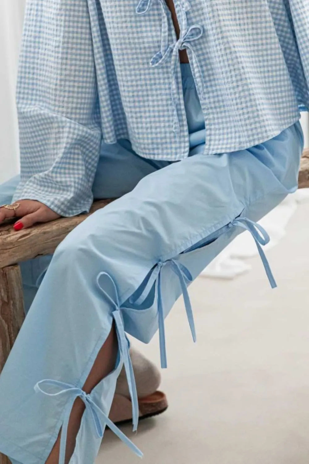 Side-Tied Pants with Pockets by Mystique Q