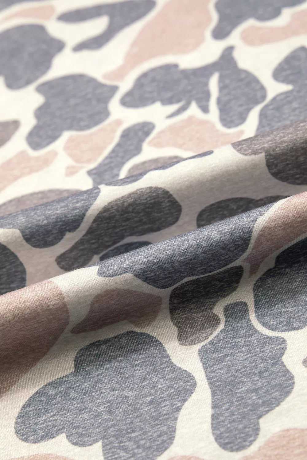 Botanical Camo Print Mini Dress in Gray