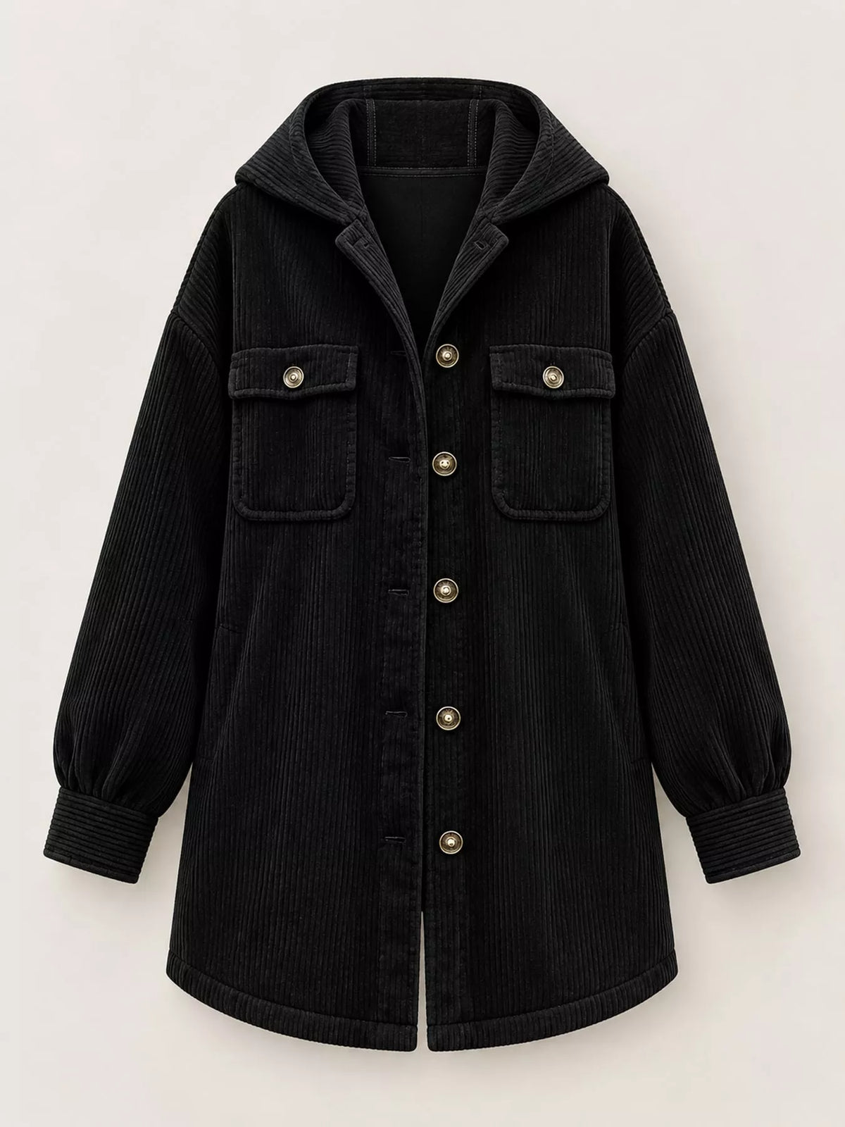 Corduroy Button-Down Jacket