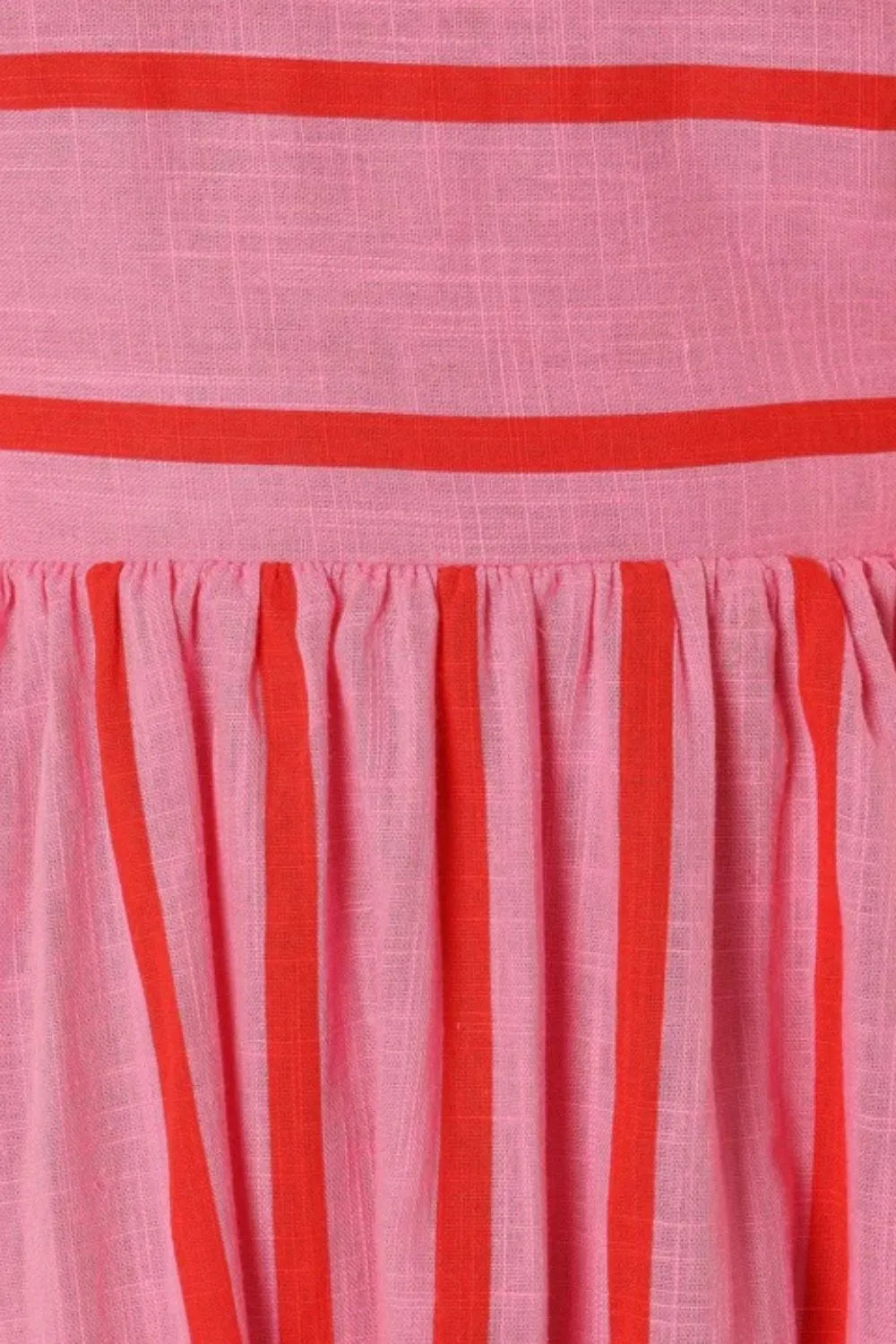 Striped Square-Neck Cami Dress