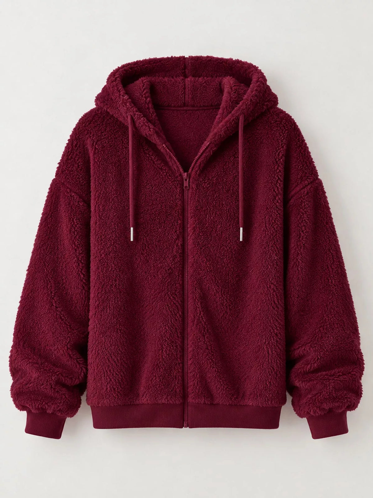 Fleece Zip-Up Hooded Jacket